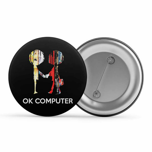 radiohead ok computer badge pin button music band buy online india the banyan tee tbt men women girls boys unisex