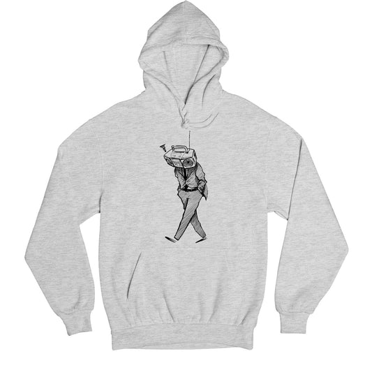 radiohead fan art hoodie hooded sweatshirt winterwear music band buy online india the banyan tee tbt men women girls boys unisex gray