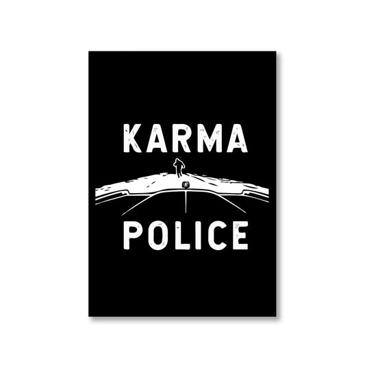 radiohead karma police poster wall art buy online india the banyan tee tbt a4