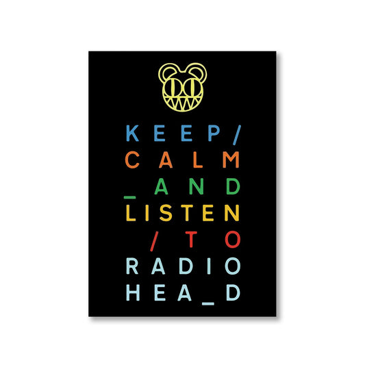 radiohead keep calm poster wall art buy online india the banyan tee tbt a4