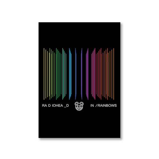 radiohead in rainbows poster wall art buy online india the banyan tee tbt a4