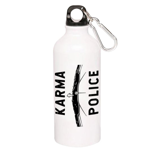 radiohead karma police sipper steel water bottle flask gym shaker music band buy online india the banyan tee tbt men women girls boys unisex