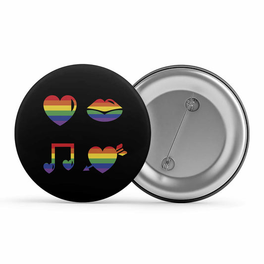 pride rainbow love badge pin button printed graphic stylish buy online india the banyan tee tbt men women girls boys unisex  - lgbtqia+