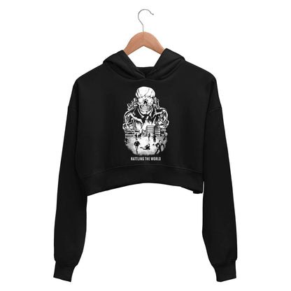 megadeth rattling the world crop hoodie hooded sweatshirt upper winterwear music band buy online india the banyan tee tbt men women girls boys unisex black