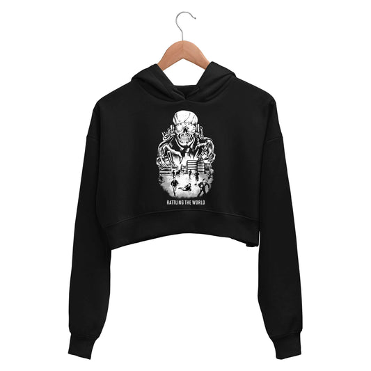 megadeth rattling the world crop hoodie hooded sweatshirt upper winterwear music band buy online india the banyan tee tbt men women girls boys unisex black