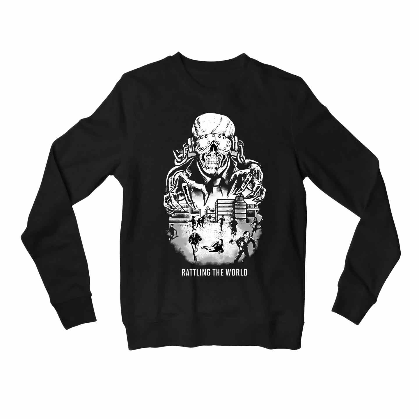 megadeth rattling the world sweatshirt upper winterwear music band buy online india the banyan tee tbt men women girls boys unisex black