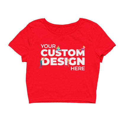 red custom customizable personalized your logo image crop tops by the banyan tee plain black crop top crop tops india crop tops for girls