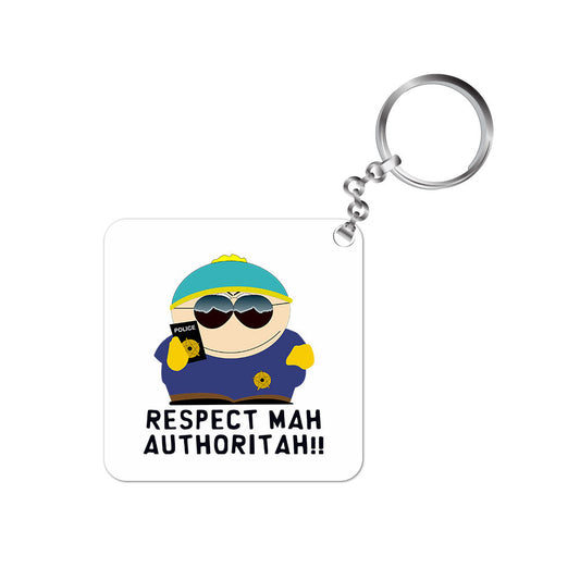 south park respect mah authoritah keychain keyring for car bike unique home tv & movies buy online india the banyan tee tbt men women girls boys unisex  south park kenny cartman stan kyle cartoon character illustration