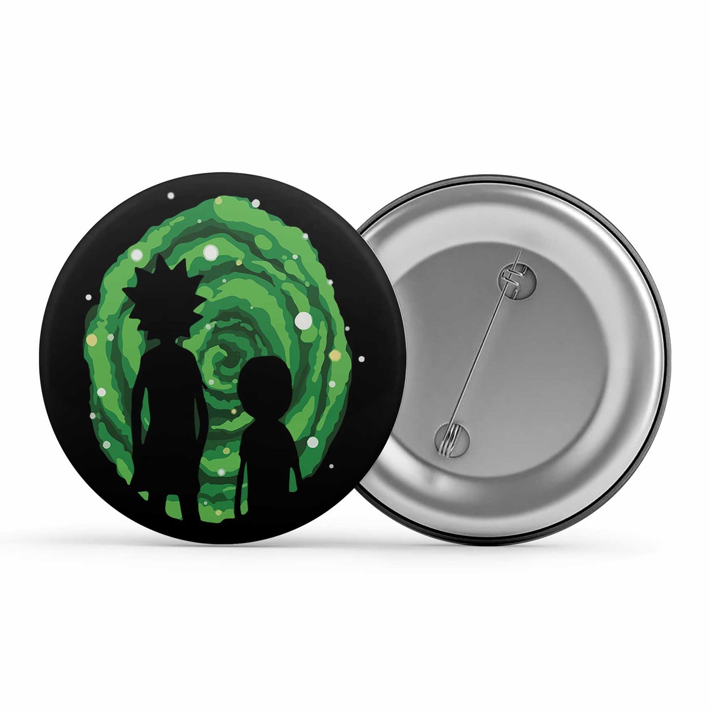 rick and morty portal badge pin button buy online india the banyan tee tbt men women girls boys unisex  rick and morty online summer beth mr meeseeks jerry quote vector art clothing accessories merchandise