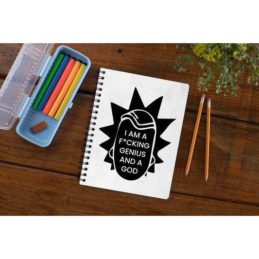 rick and morty genius notebook notepad diary buy online india the banyan tee tbt unruled rick and morty online summer beth mr meeseeks jerry quote vector art clothing accessories merchandise
