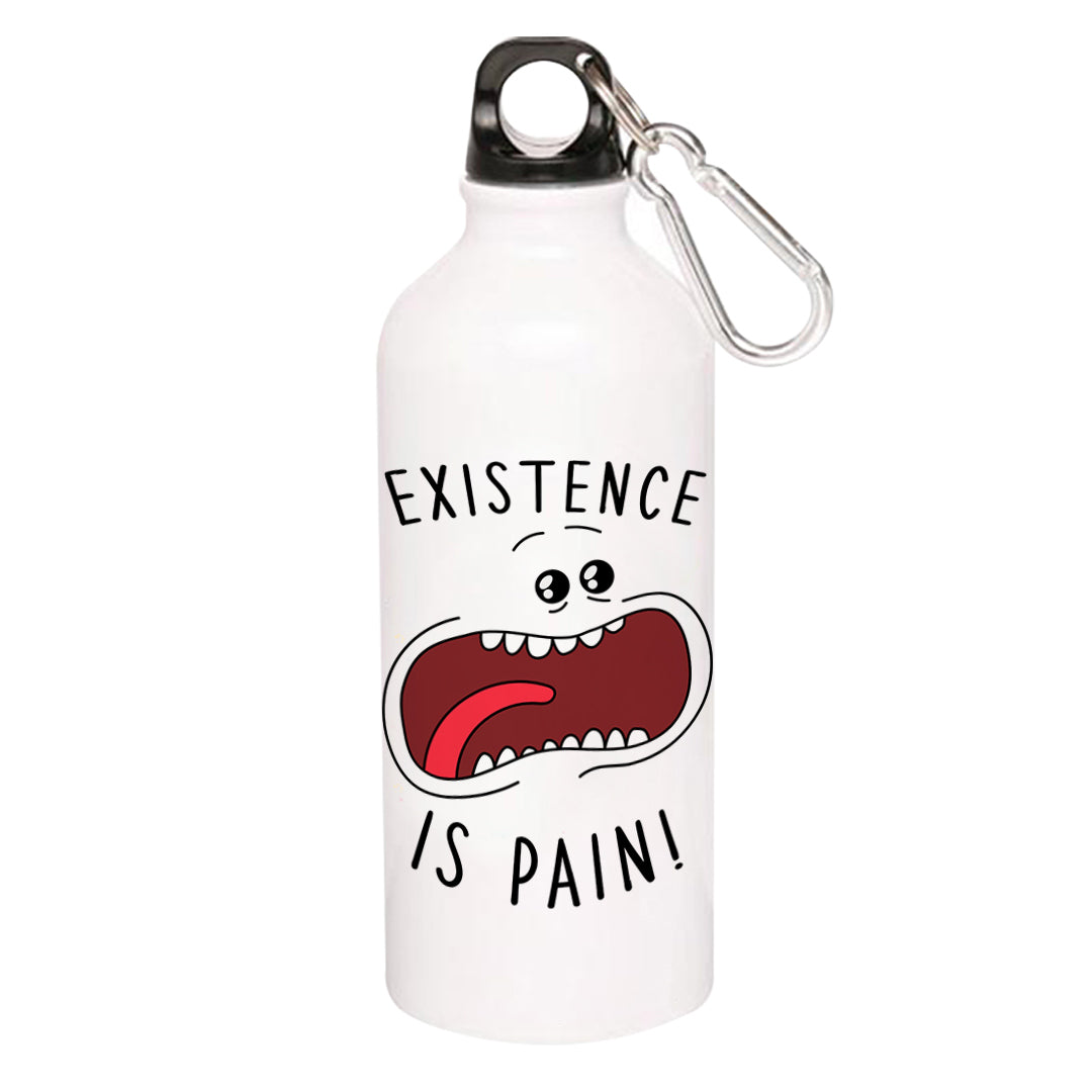 rick and morty existence is pain sipper steel water bottle flask gym shaker buy online india the banyan tee tbt men women girls boys unisex  rick and morty online summer beth mr meeseeks jerry quote vector art clothing accessories merchandise