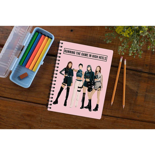 black pink running the game notebook notepad diary buy online india the banyan tee tbt unruled song k pop jennie lisa jisoo rose