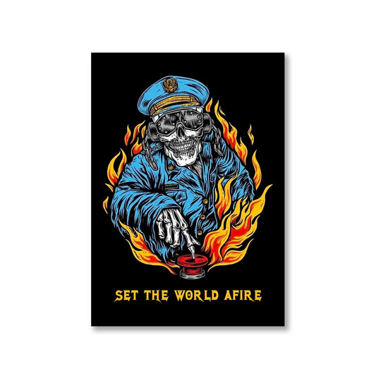 megadeth set the world afire poster wall art buy online india the banyan tee tbt a4