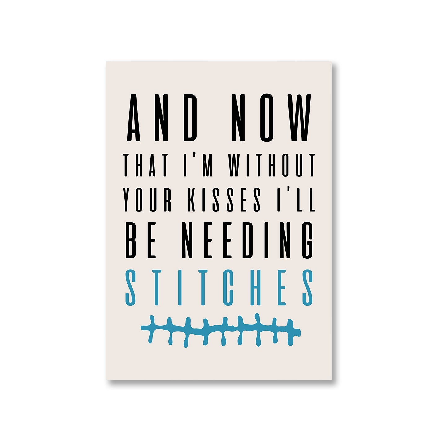 shawn mendes stitches poster wall art buy online india the banyan tee tbt a4