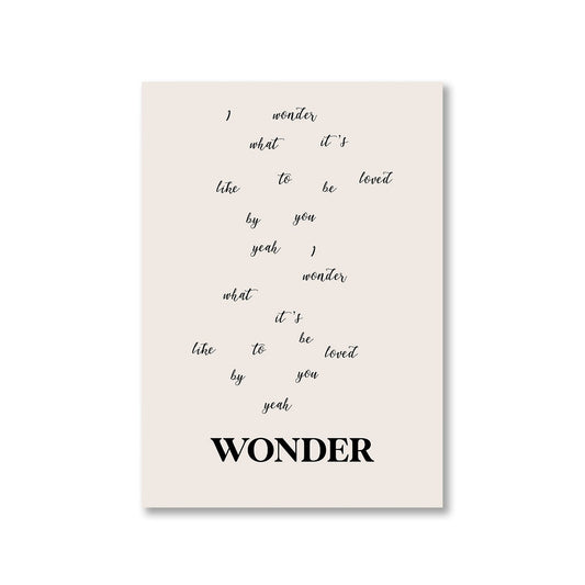 shawn mendes wonder poster wall art buy online india the banyan tee tbt a4