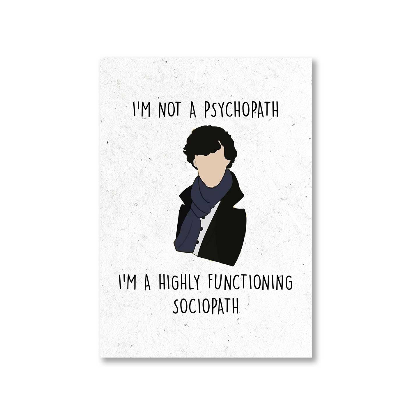 Sherlock Poster - Sociopath The Banyan Tee TBT