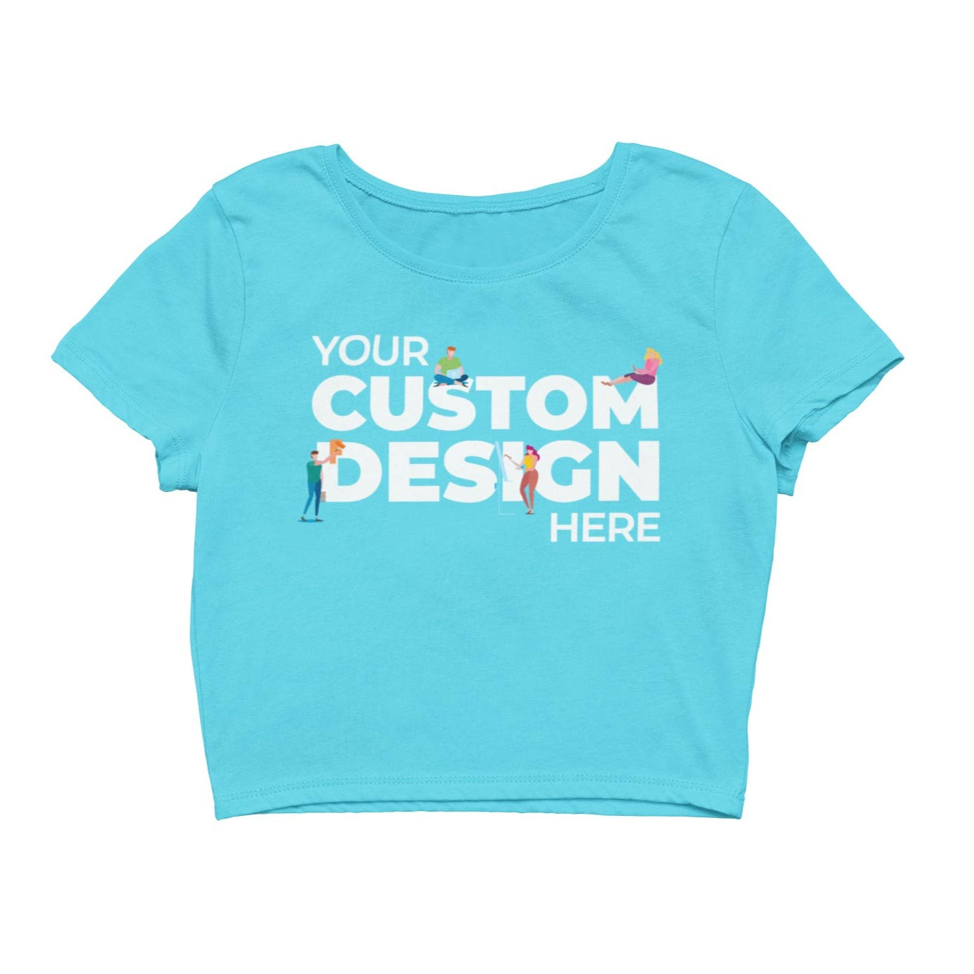 sky blue custom customizable personalized your logo image crop tops by the banyan tee plain black crop top crop tops india crop tops for girls