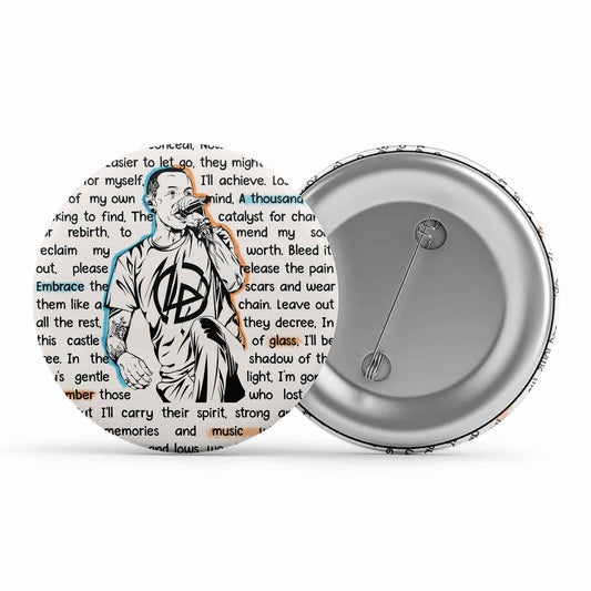 linkin park song story badge pin button music band buy online india the banyan tee tbt men women girls boys unisex