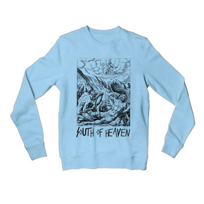 slayer south of heaven sweatshirt upper winterwear music band buy online india the banyan tee tbt men women girls boys unisex baby blue