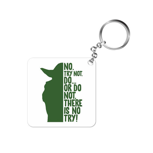 star wars there is no try keychain keyring for car bike unique home tv & movies buy online india the banyan tee tbt men women girls boys unisex  yoda