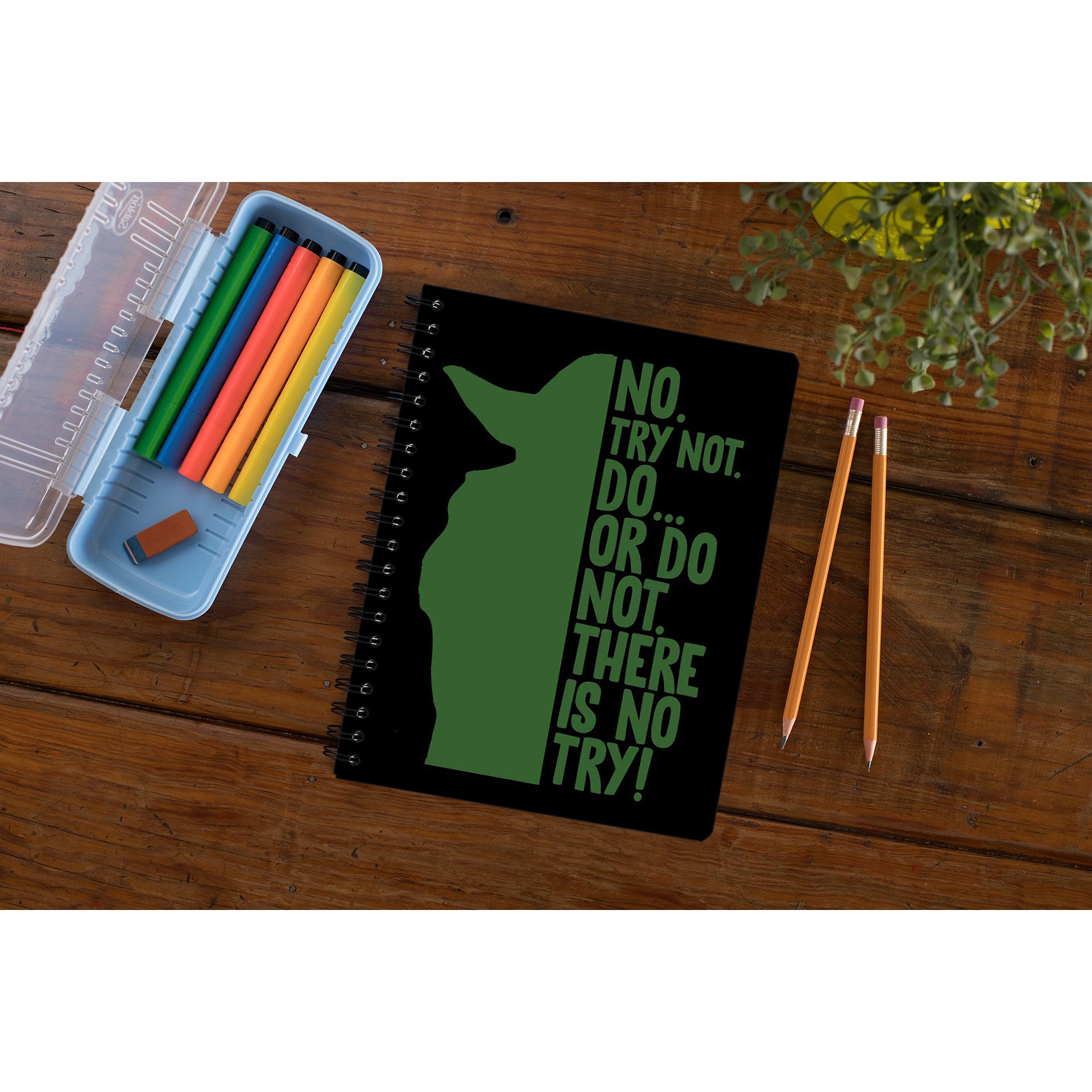 star wars there is no try notebook notepad diary buy online india the banyan tee tbt unruled yoda