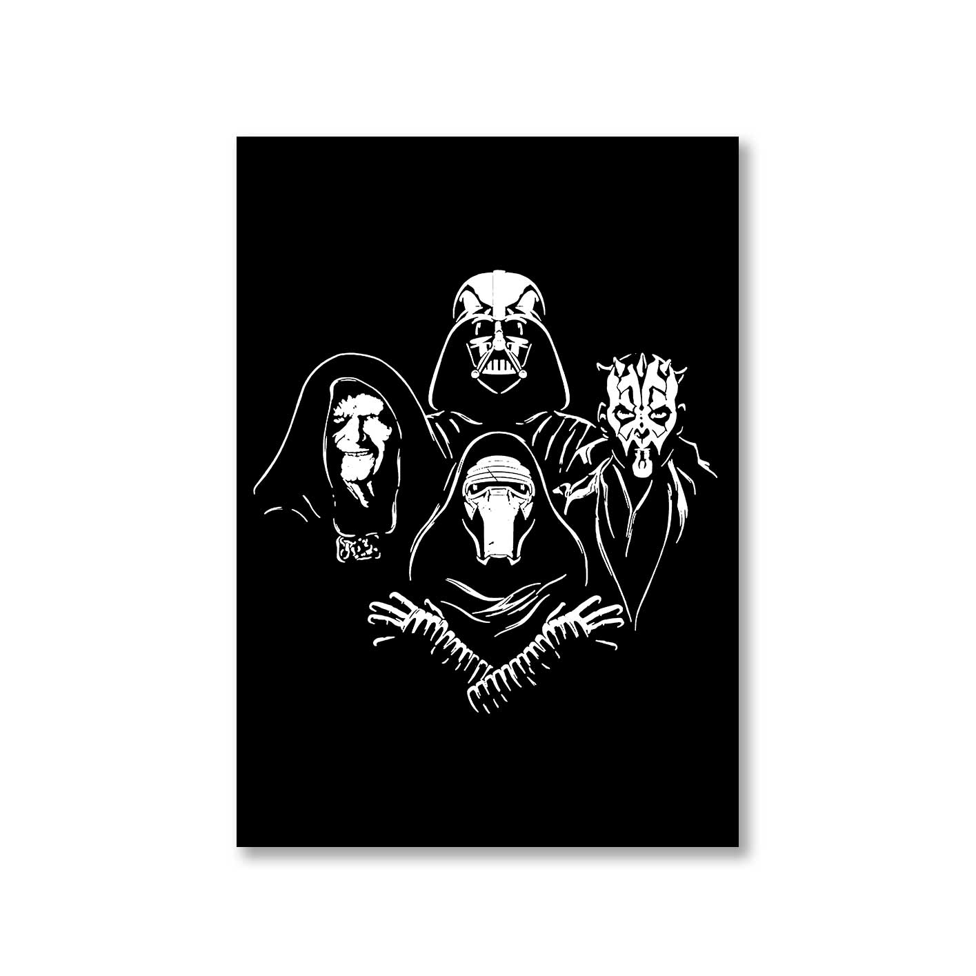 star wars darthemian rhapsody poster wall art buy online india the banyan tee tbt a4 darth vader