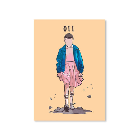 stranger things eleven poster wall art buy online india the banyan tee tbt a4 stranger things eleven demogorgon shadow monster dustin quote vector art clothing accessories merchandise