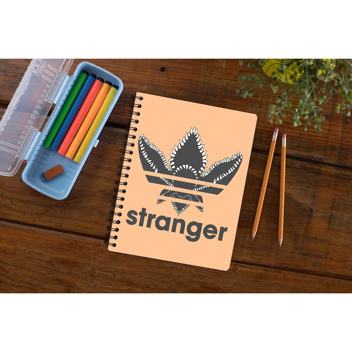 stranger things stranger notebook notepad diary buy online india the banyan tee tbt unruled stranger things eleven demogorgon shadow monster dustin quote vector art clothing accessories merchandise