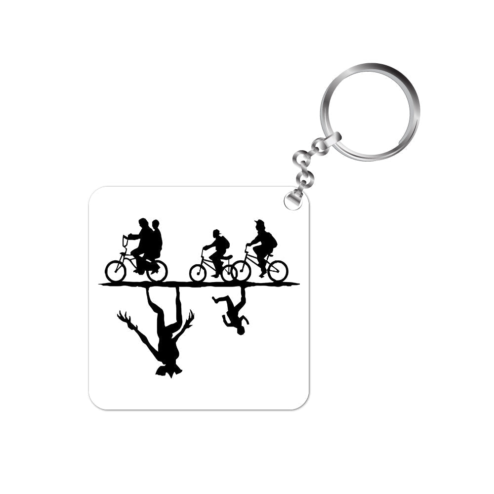 stranger things the upside down keychain keyring for car bike unique home tv & movies buy online india the banyan tee tbt men women girls boys unisex  stranger things eleven demogorgon shadow monster dustin quote vector art clothing accessories merchandise