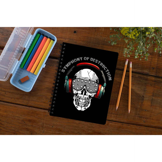 megadeth symphony of destruction notebook notepad diary buy online india the banyan tee tbt unruled