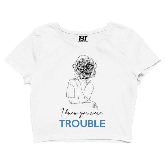 taylor swift trouble crop top music band buy online india the banyan tee tbt men women girls boys unisex xs i knew you were