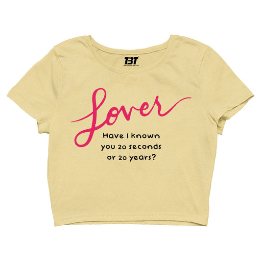 taylor swift lover crop top music band buy online india the banyan tee tbt men women girls boys unisex xs have i known you 20 seconds or 20 years