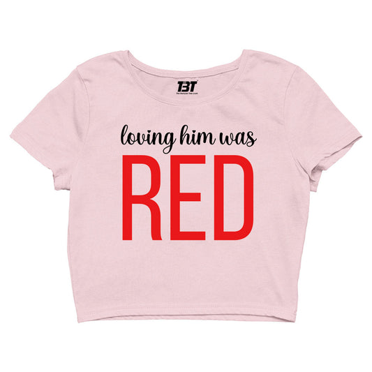 taylor swift red crop top music band buy online india the banyan tee tbt men women girls boys unisex xs loving him was