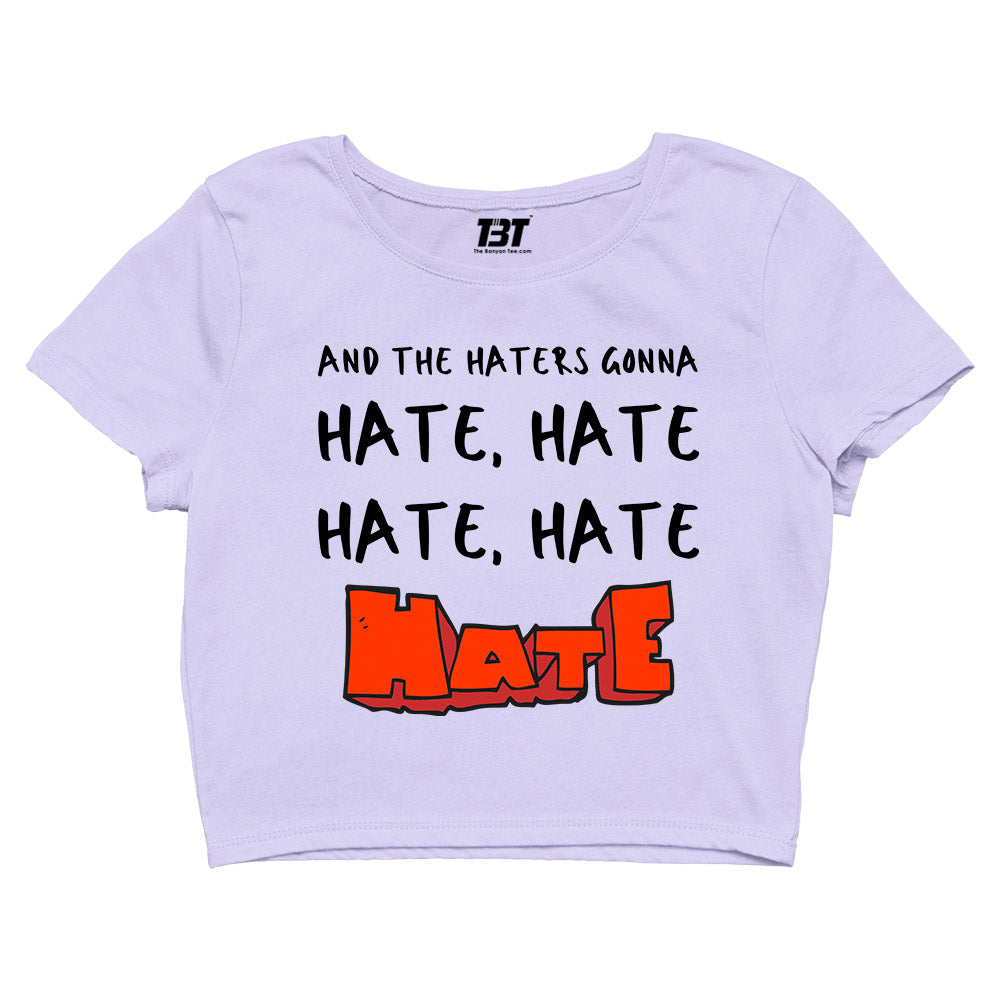 taylor swift haters gonna hate crop top music band buy online india the banyan tee tbt men women girls boys unisex xs