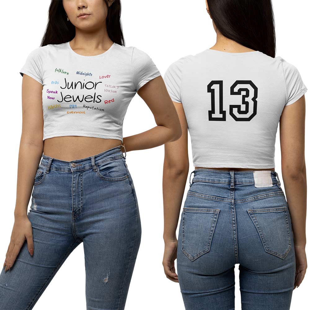 taylor swift junior jewels autograph tee crop top music band buy online india the banyan tee tbt men women girls boys unisex xs