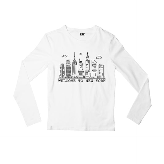 taylor swift welcome to new york full sleeves long sleeves music band buy online india the banyan tee tbt men women girls boys unisex white 