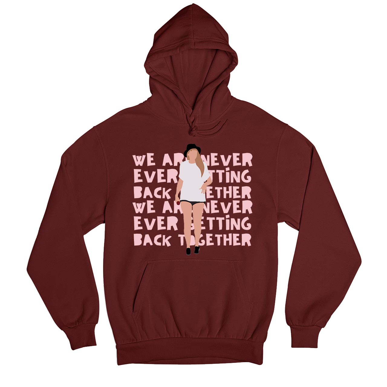 taylor swift getting back together hoodie hooded sweatshirt winterwear music band buy online india the banyan tee tbt men women girls boys unisex maroon