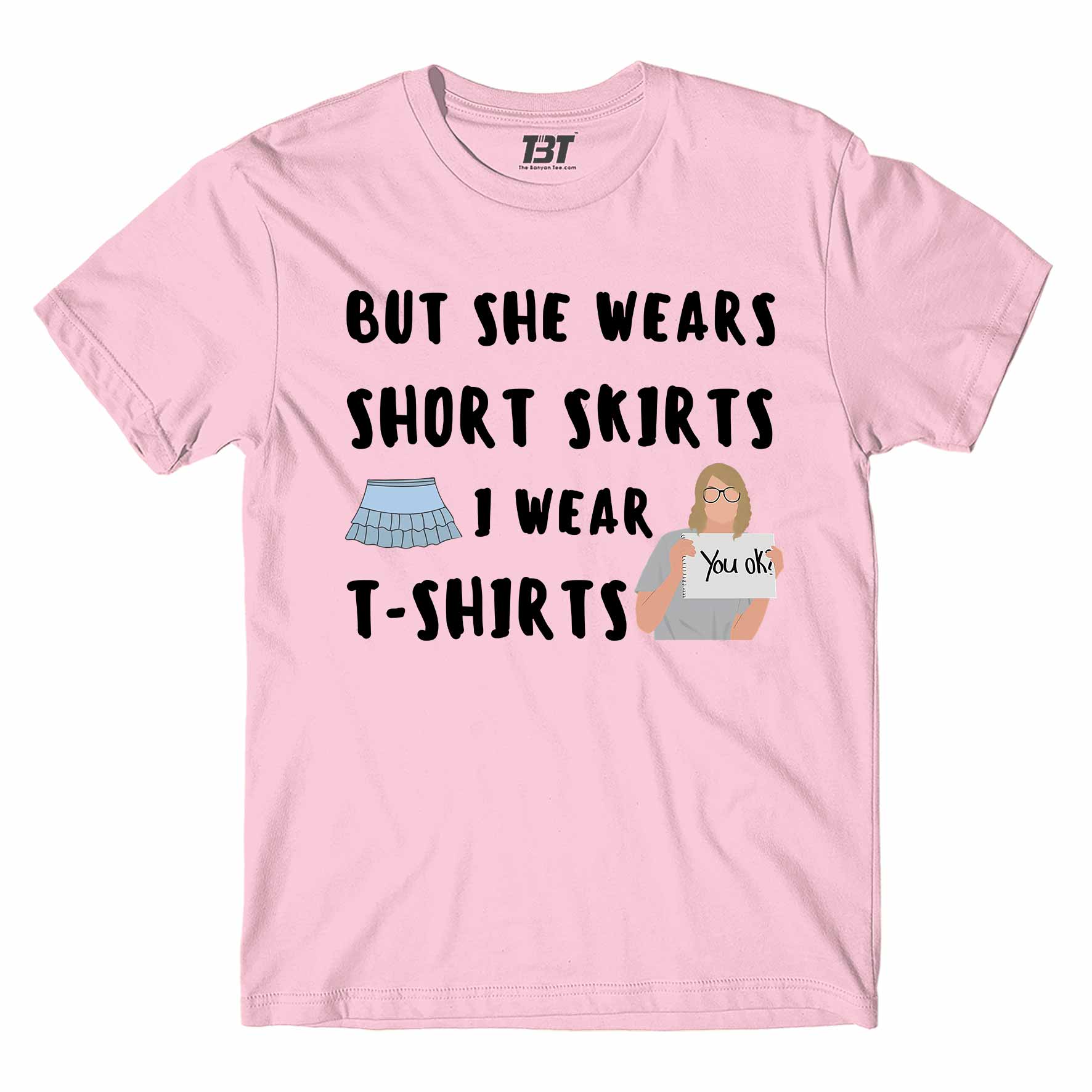 taylor swift i wear t-shirts t-shirt music band buy online india the banyan tee tbt men women girls boys unisex baby pink