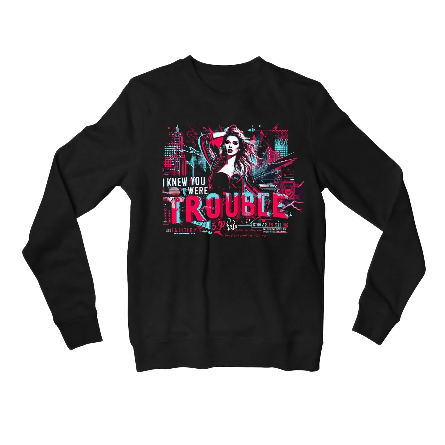 taylor swift you were trouble sweatshirt upper winterwear music band buy online india the banyan tee tbt men women girls boys unisex black 