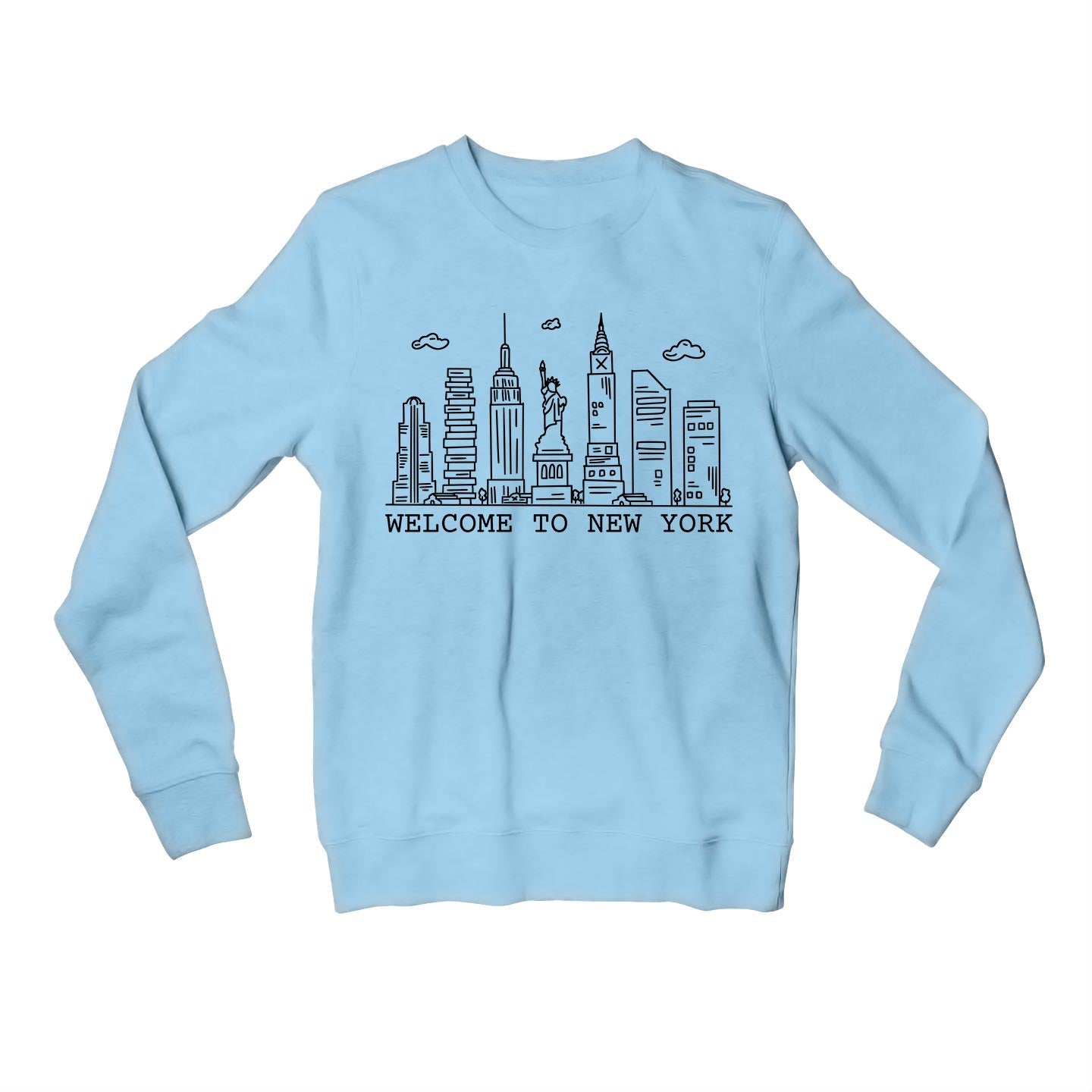 taylor swift welcome to new york sweatshirt upper winterwear music band buy online india the banyan tee tbt men women girls boys unisex baby blue 