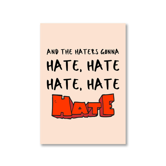 taylor swift haters gonna hate poster wall art buy online india the banyan tee tbt a4 