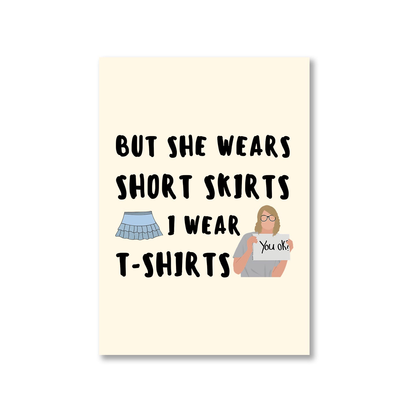 taylor swift i wear t-shirts poster wall art buy online india the banyan tee tbt a4 