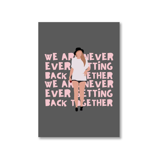 taylor swift getting back together poster wall art buy online india the banyan tee tbt a4 