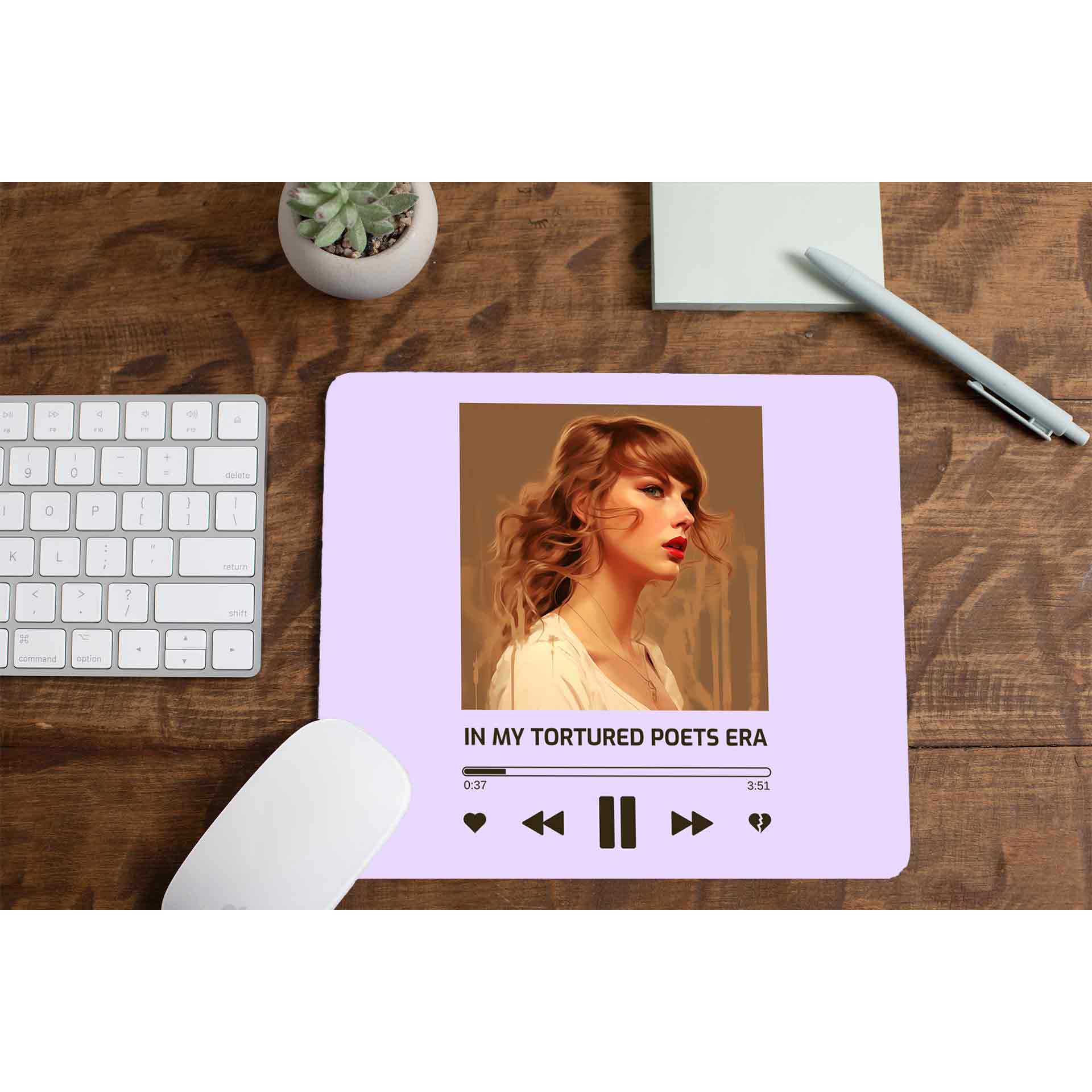 taylor swift tortured poets era mousepad logitech large anime music band buy online india the banyan tee tbt men women girls boys unisex  