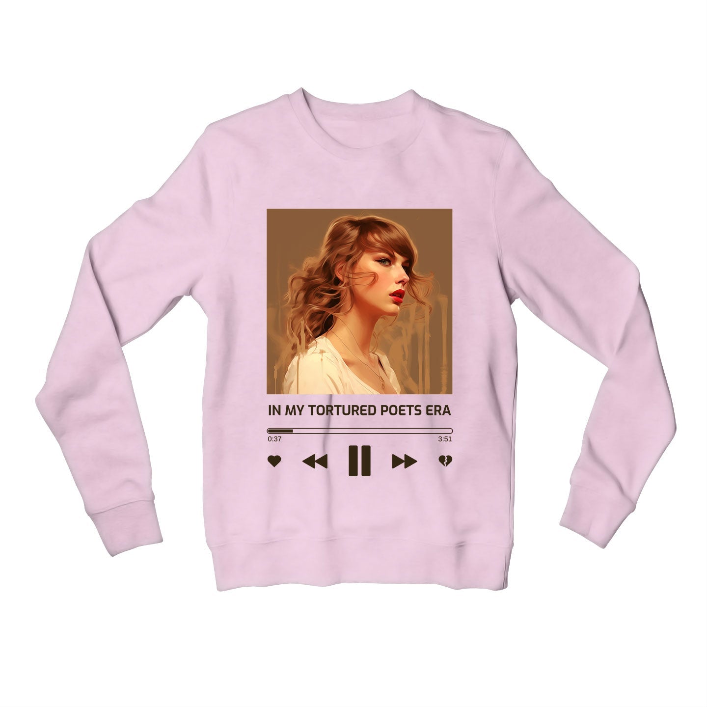 taylor swift tortured poets era sweatshirt upper winterwear music band buy online india the banyan tee tbt men women girls boys unisex black