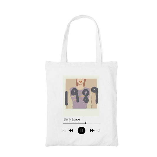 taylor swift blank space tote bag hand printed cotton women men unisex