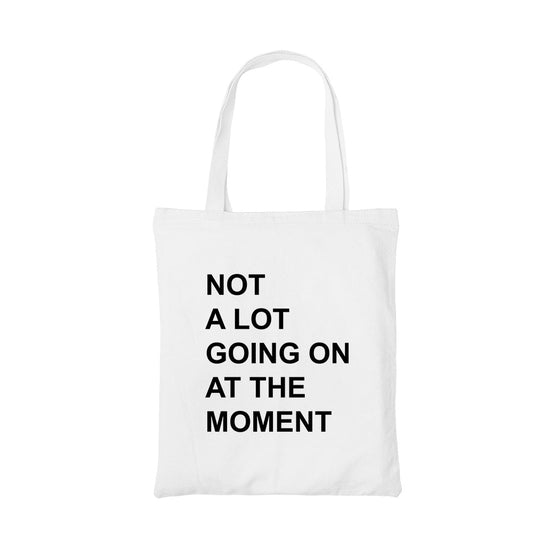 taylor swift not a lot going on at the moment tote bag hand printed cotton women men unisex