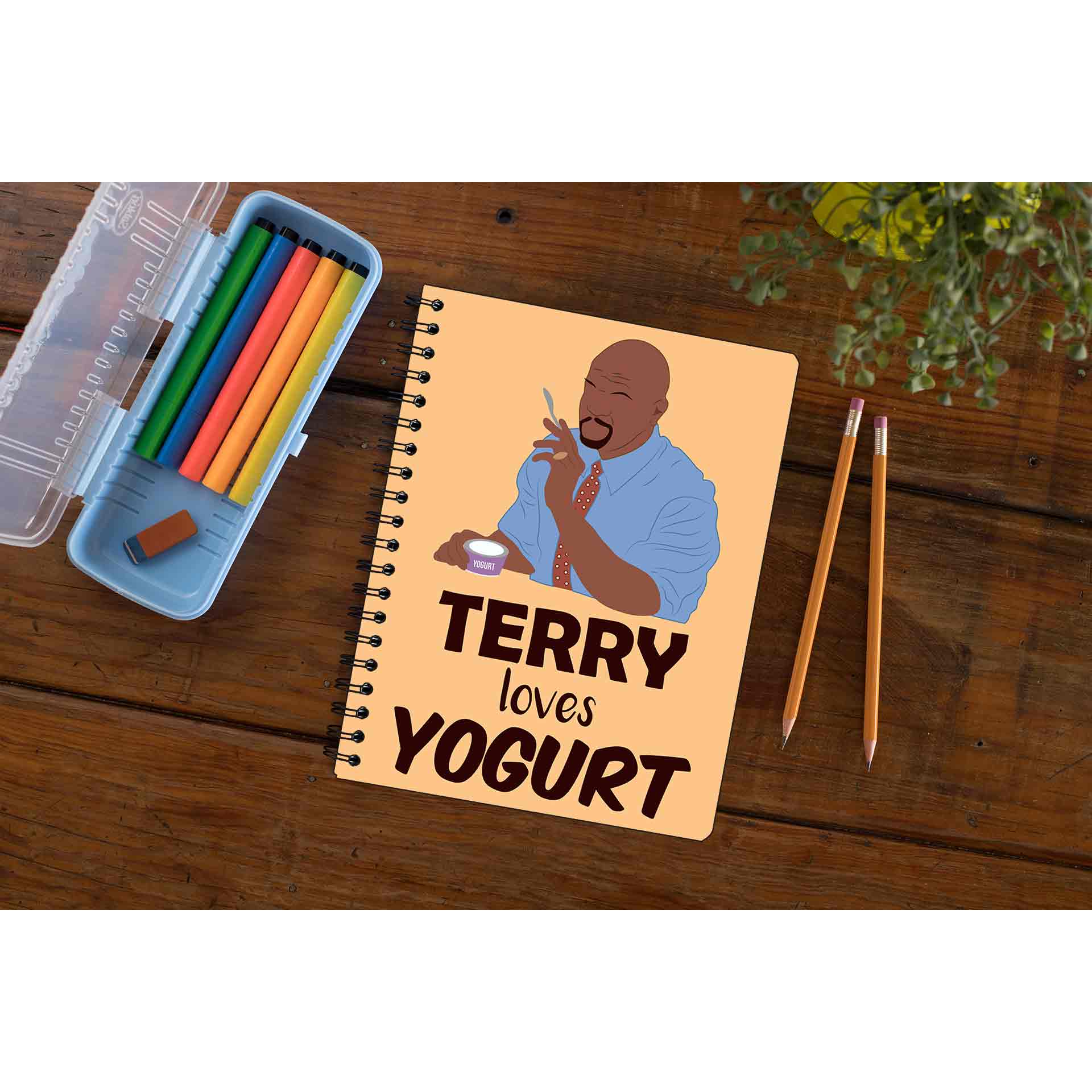 brooklyn nine-nine terry loves yogurt notebook notepad diary buy online india the banyan tee tbt unruled detective jake peralta terry charles boyle gina linetti andy samberg merchandise clothing acceessories