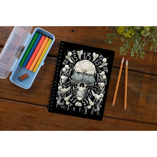 megadeth th1rt3en notebook notepad diary buy online india the banyan tee tbt unruled