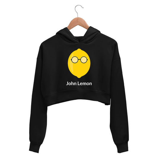 John Lemon Lennon The Beatles Crop Hoodie Crop Hooded Sweatshirt for Women The Banyan Tee TBT